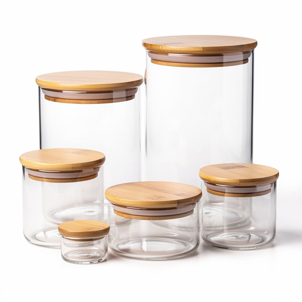 Glass Storage Jar Set