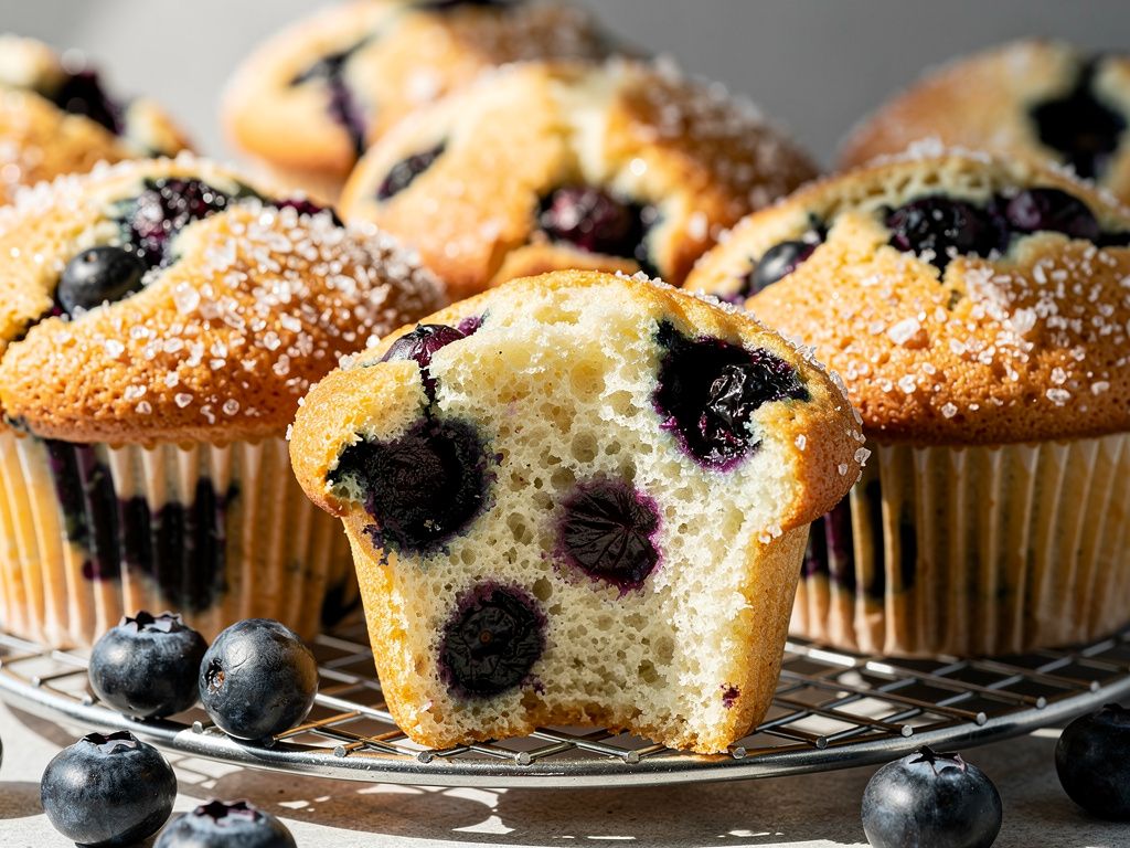 Bakery-Style Blueberry Muffins