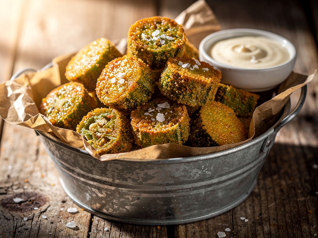 Cornmeal Fried Okra