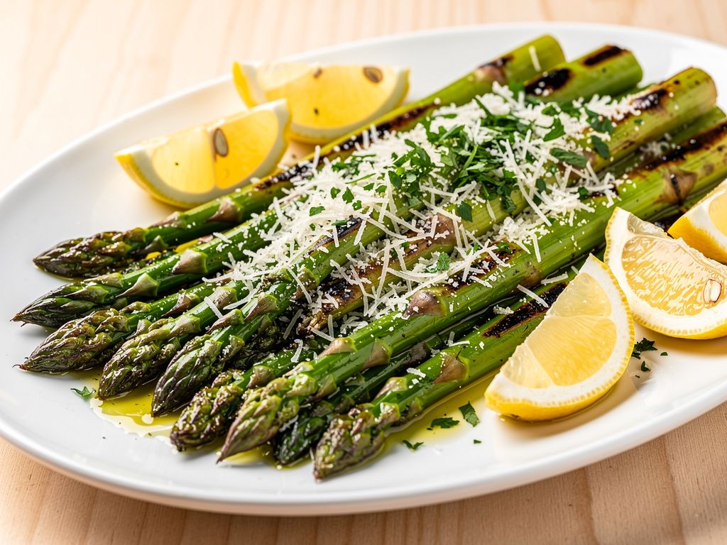 Grilled Parmesan Asparagus