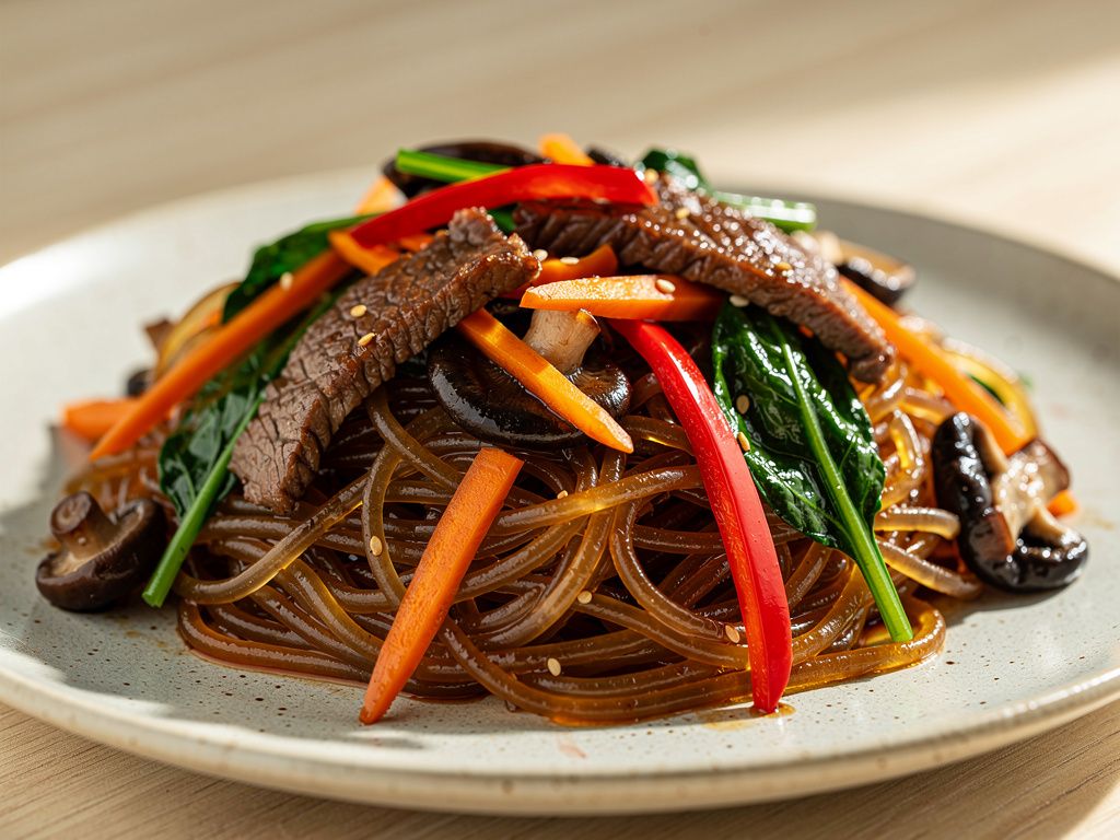 Japchae (Glass Noodle Stir-Fry)