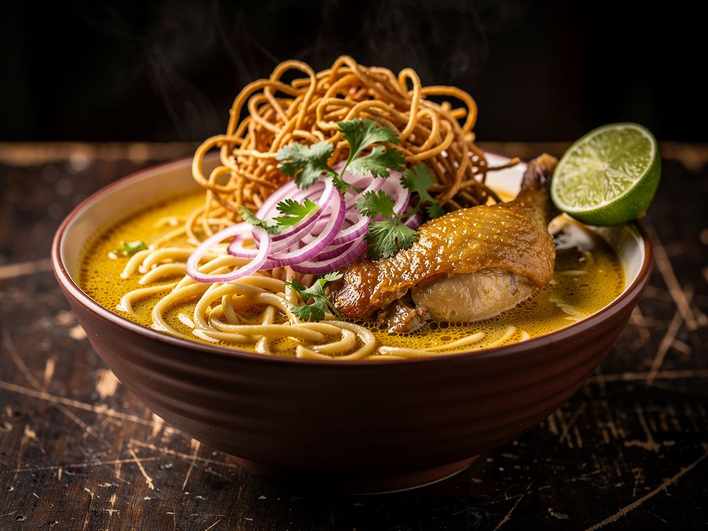 Khao Soi (Northern Thai Curry Noodle Soup)