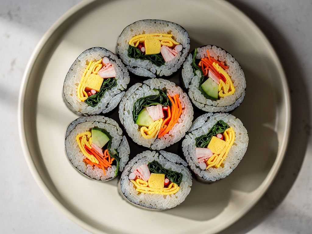 Kimbap (Korean Seaweed Rice Rolls)