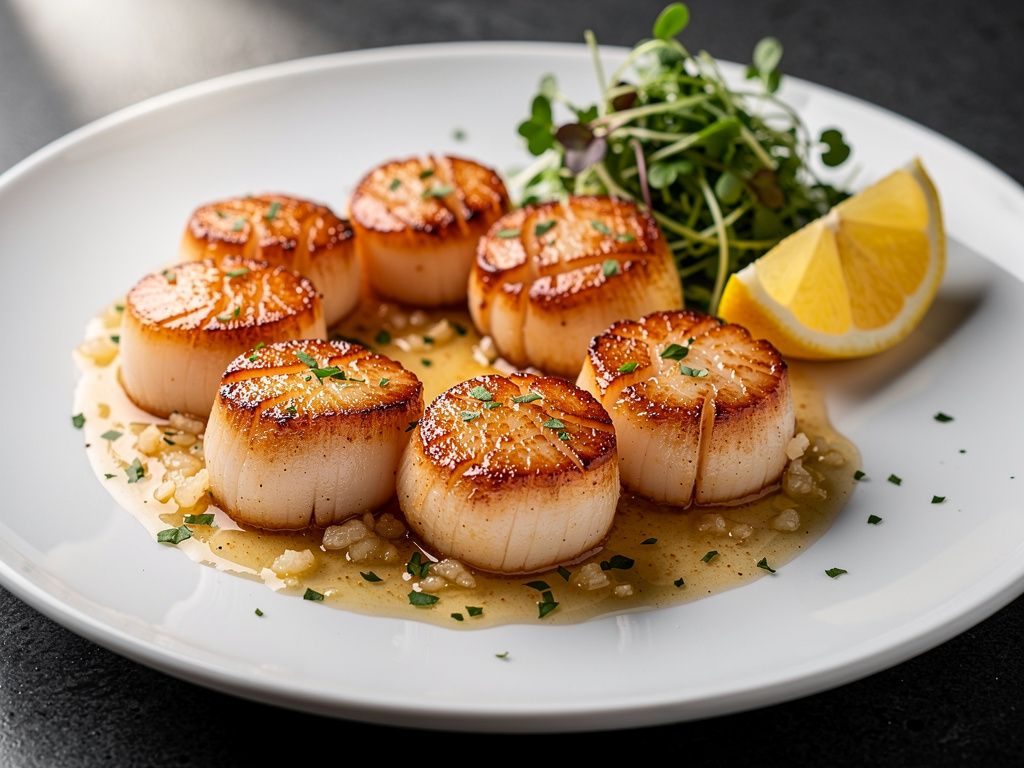 Pan-Seared Scallops in Garlic Butter