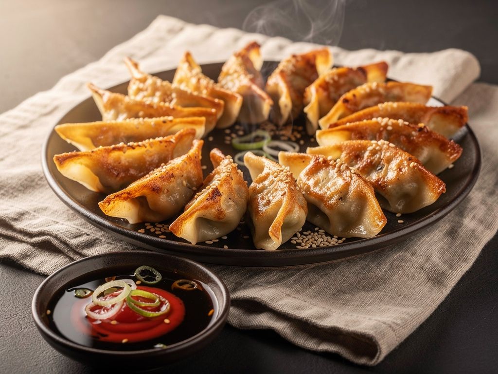 Pork Gyoza (Pan-Fried Dumplings)