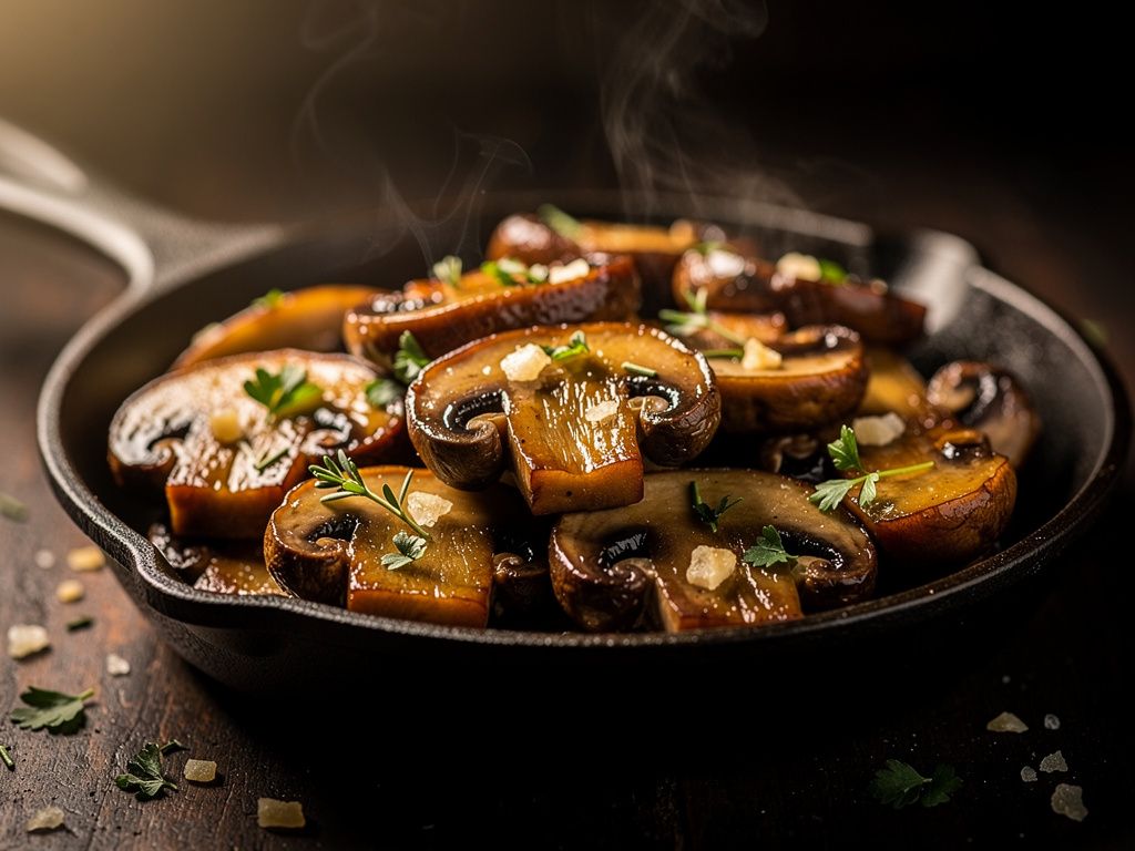 Sauteed Garlic Mushrooms