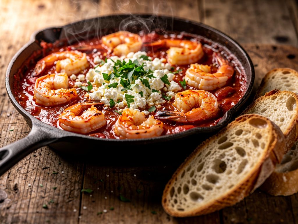 Shrimp Saganaki