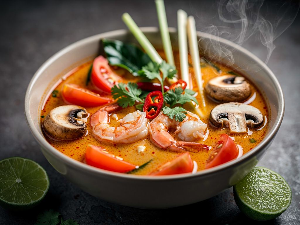 Tom Yum Goong (Hot and Sour Shrimp Soup)